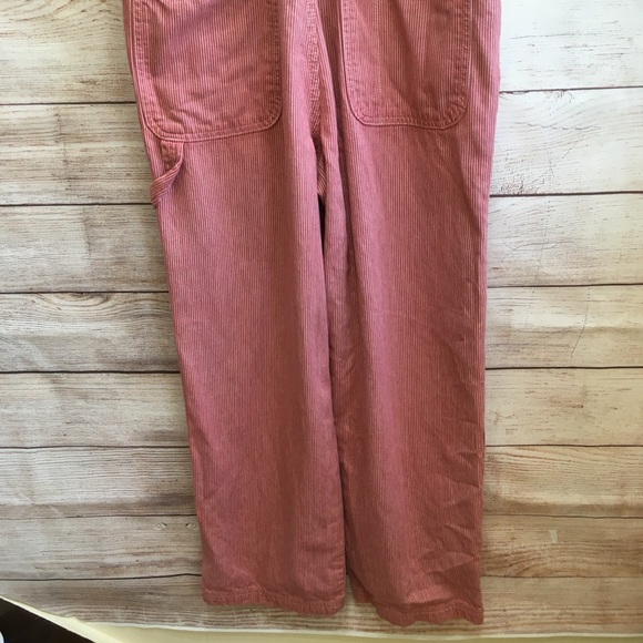 VINTAGE GAP ENGINEER OVERALLS IN RED AND WHITE STRIPES - Picture 7 of 8